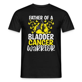 Bladder Cancer Awareness Dad Fathers Day Papa - Men's T-Shirt - black - Front - AI Model Male 178 light (178cm)