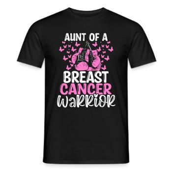 Breast Cancer Awareness Aunt Nephew Niece - Männer T-Shirt - Schwarz - Vorne - AI Model Male 178 light (178cm)