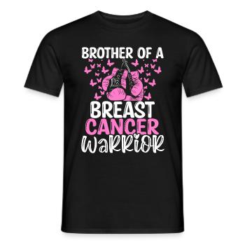 Breast Cancer Awareness Brother Twins Sibling - Männer T-Shirt - Schwarz - Vorne - AI Model Male 178 light (178cm)