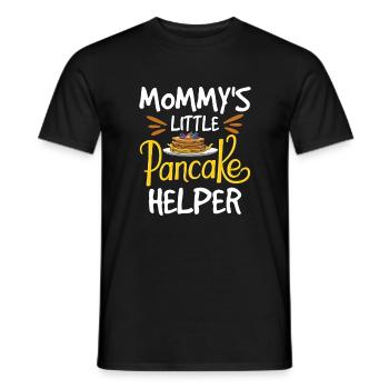 Mommy's Little Pancake Helper, Pancake Frühstück - Männer T-Shirt - Schwarz - Vorne - AI Model Male 178 light (178cm)