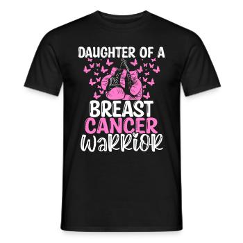 Breast Cancer Awareness Month Daughter - Men's T-Shirt - black - Front - AI Model Male 178 light (178cm)