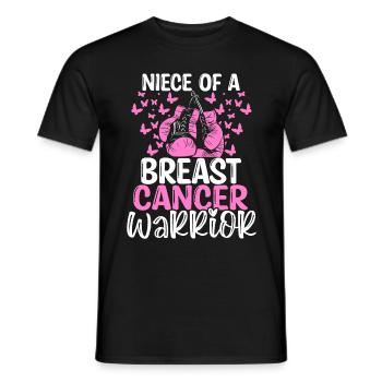 Breast Cancer Awareness Niece Aunt Uncle - Männer T-Shirt - Schwarz - Vorne - AI Model Male 178 light (178cm)