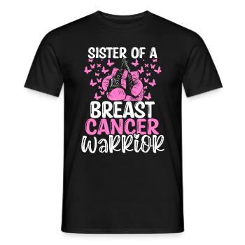Breast Cancer Awareness Sister Twins Sibling - Männer T-Shirt - Schwarz - Vorne - AI Model Male 178 light (178cm)