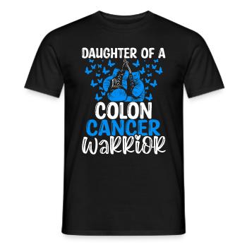 Colon Cancer Awareness Month Daughter - Men's T-Shirt - black - Front - AI Model Male 178 light (178cm)