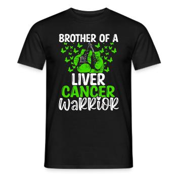 Liver Cancer Awareness Brother Twins Sibling - Männer T-Shirt - Schwarz - Vorne - AI Model Male 178 light (178cm)