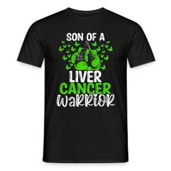 Liver Cancer Awareness Month Ribbon Son - Männer T-Shirt - Schwarz - Vorne - AI Model Male 178 light (178cm)