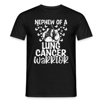 Lung Cancer Awareness Nephew Aunt Uncle - Männer T-Shirt - Schwarz - Vorne - AI Model Male 178 light (178cm)