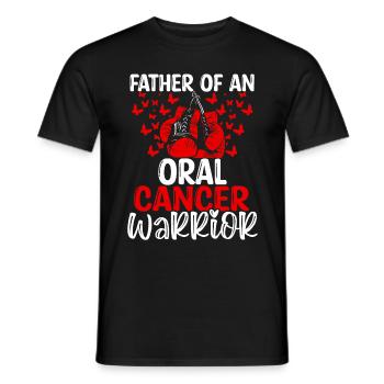 Oral Cancer Awareness Dad Fathers Day Papa - Männer T-Shirt - Schwarz - Vorne - AI Model Male 178 light (178cm)