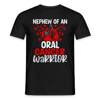 Oral Cancer Awareness Nephew Aunt Uncle - Männer T-Shirt - Schwarz - Vorne - AI Model Male 178 light (178cm)