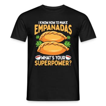 Empada Lover Empanadas Making Superpower Colombia - T-shirt homme - noir - Devant - AI Model Male 178 light (178cm)