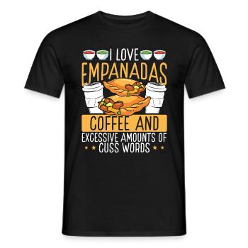 Empada Lover J’adore le café Empanadas Colombie - T-shirt homme - noir - Devant - AI Model Male 178 light (178cm)