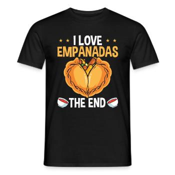 Empada Lover Empanadas Maker Colombia Food - Men's T-Shirt - black - Front - AI Model Male 178 light (178cm)