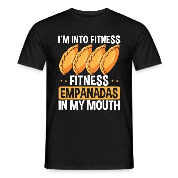 Empada Lover Im into fitness Empanadas ColombiaEmp - T-shirt homme - noir - Devant - AI Model Male 178 light (178cm)