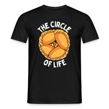 Empada Lover The circle of life Empanadas Colombia - Männer T-Shirt - Schwarz - Vorne - AI Model Male 178 light (178cm)