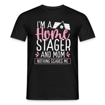 Home Staging Mom Mothers Day Mama Stager - Männer T-Shirt - Schwarz - Vorne - AI Model Male 178 light (178cm)