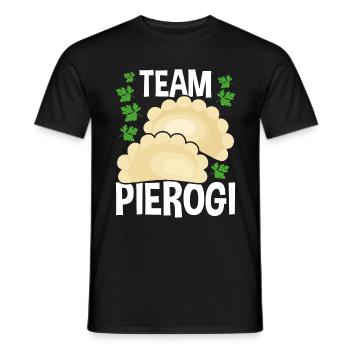 Pierogi Lover Team Pierogi Maker Cuisine polonaise - T-shirt homme - noir - Devant - AI Model Male 178 light (178cm)