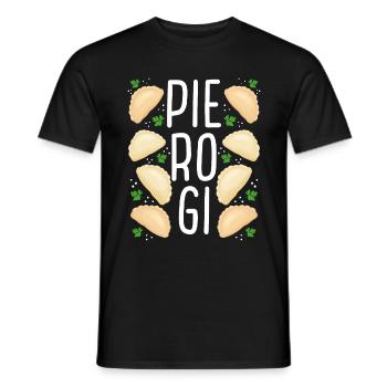Pierogi Lover Pierogi Maker Polish Pierogi Squad - Men's T-Shirt - black - Front - AI Model Male 178 light (178cm)