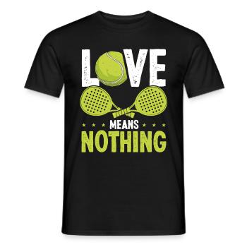 Paddle Tennis Love ne veut rien dire Paddle Player - T-shirt homme - noir - Devant - AI Model Male 178 light (178cm)
