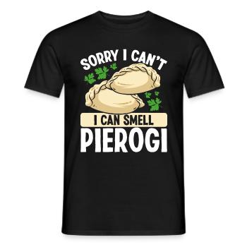 Pierogi MakingDésolé je ne peux pas sentir polonaisPiero - T-shirt homme - noir - Devant - AI Model Male 178 light (178cm)