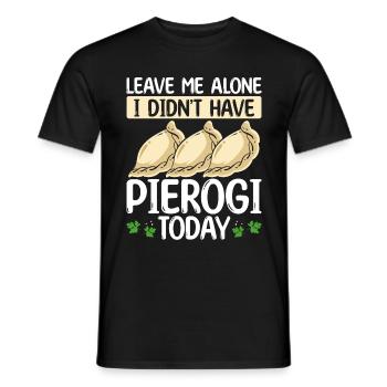 Pierogi Making Je n’avais pas Pierogi aujourd’hui FoodPie - T-shirt homme - noir - Devant - AI Model Male 178 light (178cm)