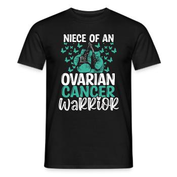 Ovarian Cancer Awareness Niece Aunt Uncle - Männer T-Shirt - Schwarz - Vorne - AI Model Male 178 light (178cm)
