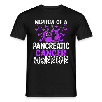 Pancreatic Cancer Awareness Nephew Aunt Uncle - Männer T-Shirt - Schwarz - Vorne - AI Model Male 178 light (178cm)