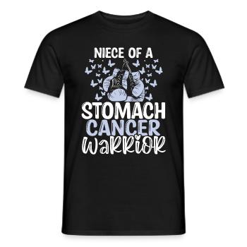 Stomach Cancer Awareness Niece Aunt Uncle - Männer T-Shirt - Schwarz - Vorne - AI Model Male 178 light (178cm)