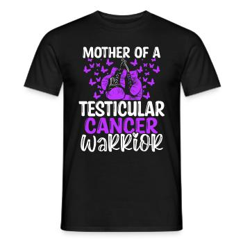 Sensibilisation au cancer du testicule Fête des mères Maman - T-shirt homme - noir - Devant - AI Model Male 178 light (178cm)