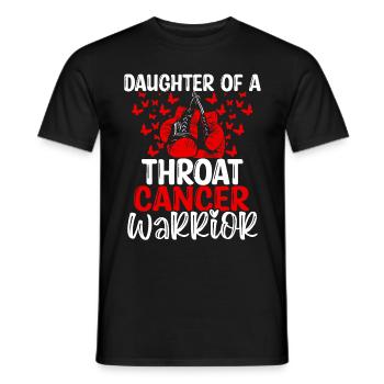Throat Cancer Awareness Month Daughter - Men's T-Shirt - black - Front - AI Model Male 178 light (178cm)