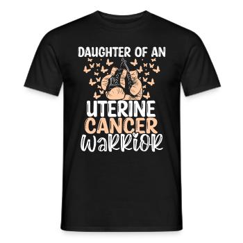 Uterine Cancer Awareness Month Daughter - Men's T-Shirt - black - Front - AI Model Male 178 light (178cm)
