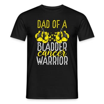 Dad Bladder Cancer Awareness Fathers Day Papa - Men's T-Shirt - black - Front - AI Model Male 178 light (178cm)