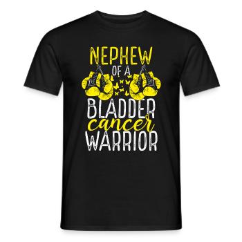 Nephew Bladder Cancer Awareness Aunt Uncle - Männer T-Shirt - Schwarz - Vorne - AI Model Male 178 light (178cm)