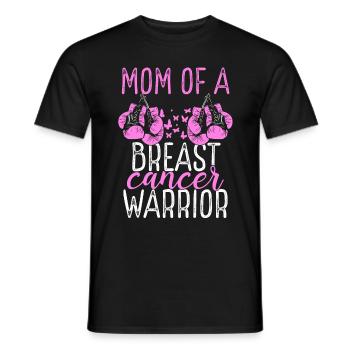 Mom Breast Cancer Awareness Mothers Day Mama - Männer T-Shirt - Schwarz - Vorne - AI Model Male 178 light (178cm)