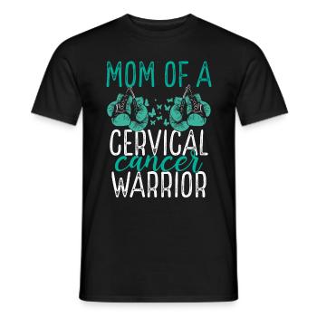 Mom Cervical Cancer Awareness Mothers Day Mama - Men's T-Shirt - black - Front - AI Model Male 178 light (178cm)