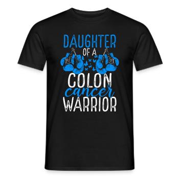 Daughter Colon Cancer Awareness Month Ribbon - Männer T-Shirt - Schwarz - Vorne - AI Model Male 178 light (178cm)