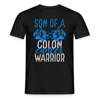 Son Colon Cancer Awareness Month Ribbon - Männer T-Shirt - Schwarz - Vorne - AI Model Male 178 light (178cm)