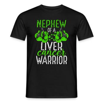 Nephew Liver Cancer Awareness Aunt Uncle - Männer T-Shirt - Schwarz - Vorne - AI Model Male 178 light (178cm)