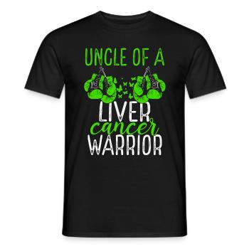 Uncle Liver Cancer Awareness Niece Nephew - Männer T-Shirt - Schwarz - Vorne - AI Model Male 178 light (178cm)