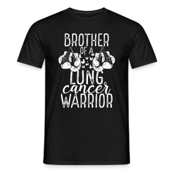 Brother Lung Cancer Awareness Sibling Twin - Männer T-Shirt - Schwarz - Vorne - AI Model Male 178 light (178cm)