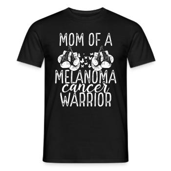 Mom Melanoma Cancer Awareness Mothers Day Mama - Men's T-Shirt - black - Front - AI Model Male 178 light (178cm)