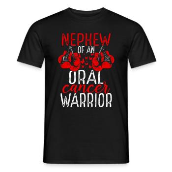 Nephew Oral Cancer Awareness Aunt Uncle - Männer T-Shirt - Schwarz - Vorne - AI Model Male 178 light (178cm)