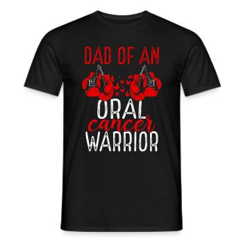 Dad Oral Cancer Awareness Fathers Day Papa - Männer T-Shirt - Schwarz - Vorne - AI Model Male 178 light (178cm)