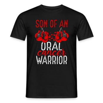 Son Oral Cancer Awareness Month Ribbon - Männer T-Shirt - Schwarz - Vorne - AI Model Male 178 light (178cm)