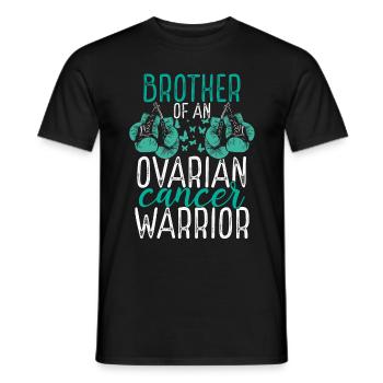 Brother Ovarian Cancer Awareness Sibling Twin - Männer T-Shirt - Schwarz - Vorne - AI Model Male 178 light (178cm)