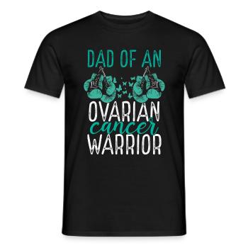 Dad Ovarian Cancer Awareness Fathers Day Papa - Männer T-Shirt - Schwarz - Vorne - AI Model Male 178 light (178cm)