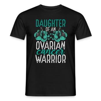 Daughter Ovarian Cancer Awareness Month Ribbon - Männer T-Shirt - Schwarz - Vorne - AI Model Male 178 light (178cm)
