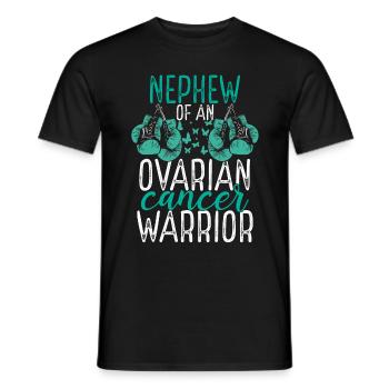 Nephew Ovarian Cancer Awareness Aunt Uncle - Männer T-Shirt - Schwarz - Vorne - AI Model Male 178 light (178cm)