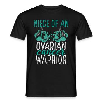 Niece Ovarian Cancer Awareness Aunt Uncle - Männer T-Shirt - Schwarz - Vorne - AI Model Male 178 light (178cm)