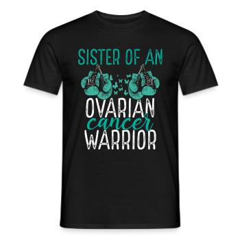 Sister Ovarian Cancer Awareness Sibling Twin - Männer T-Shirt - Schwarz - Vorne - AI Model Male 178 light (178cm)