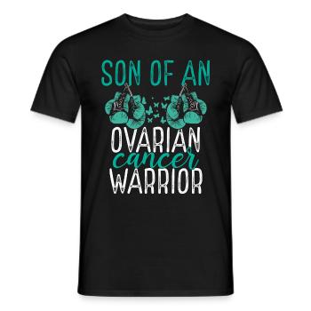 Son Ovarian Cancer Awareness Month Ribbon - Männer T-Shirt - Schwarz - Vorne - AI Model Male 178 light (178cm)